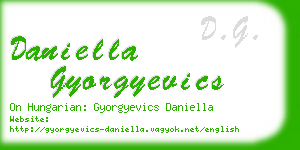 daniella gyorgyevics business card